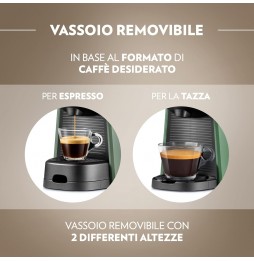 Lavazza A Modo Mio Tiny Eco Macchina da Caffè a Capsule 1450 Watt Verde