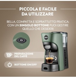 Lavazza A Modo Mio Tiny Eco Macchina da Caffè a Capsule 1450 Watt Verde