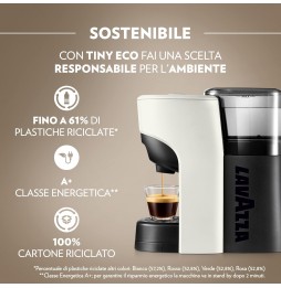 Lavazza A Modo Mio Tiny Eco Macchina da Caffè a Capsule 1450 Watt Bianca