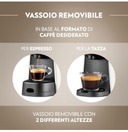 Lavazza A Modo Mio Tiny Eco Macchina da Caffè a Capsule 1450 Watt Bianca