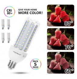 Aigostar Lampadina LED 4U E27 23W 2400lm 6500K...