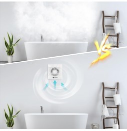 Aigostar Ventola Aspirazione Odori Bagno Cucina Casa 11W Foro 100/110mm