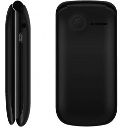 Majestic Sileno 50 Telefono Cellulare Anziani Sportellino Volume Alto Sos Nero