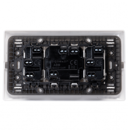 Aigostar Placca Placchetta Completa 2 Prese Bipasso 1 Shuko Incasso 504