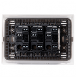 Aigostar Placca Placchetta Completa 3 Interruttori a 2 Vie IP20 503