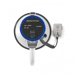 Nedis Megafono Professionale 25W 120dB con Microfono Staccabile 1500m