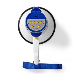 Nedis Megafono 10W Portatile con Registrazione 10s e Sirena 250m