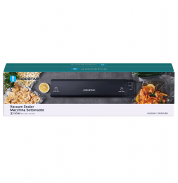 Aigostar Macchina Sottovuoto Alimenti 110W Sigilla Sacchetti Professionale Nero