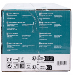 Aigostar Macchina Sottovuoto Alimenti 110W Sigilla Sacchetti Professionale Nero