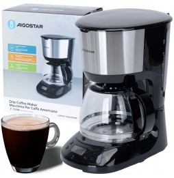 Aigostar Macchina Caffe Americano 750W Timer Programmabile 1.25L 10-12 Tazze
