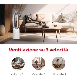 Melchioni Family MF2519BLS Ventilatore Senza Pale 3 Velocità Oscillazione 50W