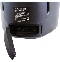 Majestic FLAME 22 PRO Speaker Bluetooth 300W con Luci LED Batteria 4000mAh Ingressi USB MIC AUX IPX5