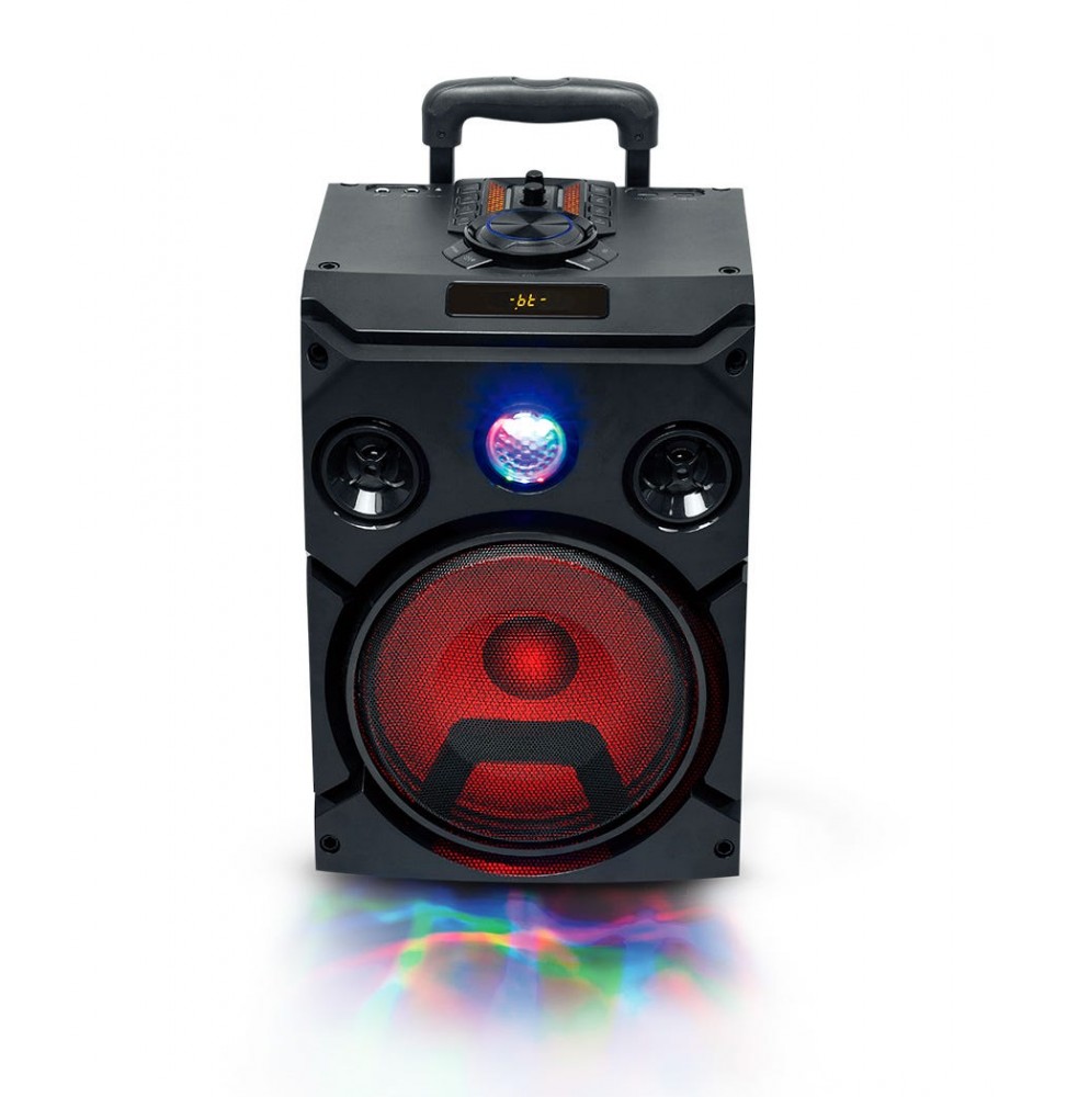 Majestic DJB 274 BT USB AX Trolley Bluetooth DJ Party Speaker 120W luci LED