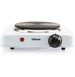 Tristar Fornello Elettrico Ghisa 1000w Campeggio Acciaio Termostato 5 Livelli