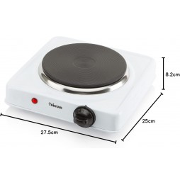 Tristar Fornello Elettrico Ghisa 1000w Campeggio Acciaio Termostato 5 Livelli