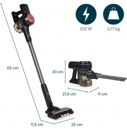 Princess Scopa Aspirapolvere Senza Fili Cordless 220w 22,2v Senza Sacco