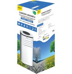 DIGIQUEST CLIMATIZZATORE PORTATILE CALDO FREDDO 9000 BTU 4 IN 1 CLASSE A