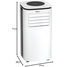 DIGIQUEST CLIMATIZZATORE PORTATILE CALDO FREDDO 9000 BTU 4 IN 1 CLASSE A