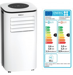 DIGIQUEST CLIMATIZZATORE PORTATILE CALDO FREDDO 9000 BTU 4 IN 1 CLASSE A