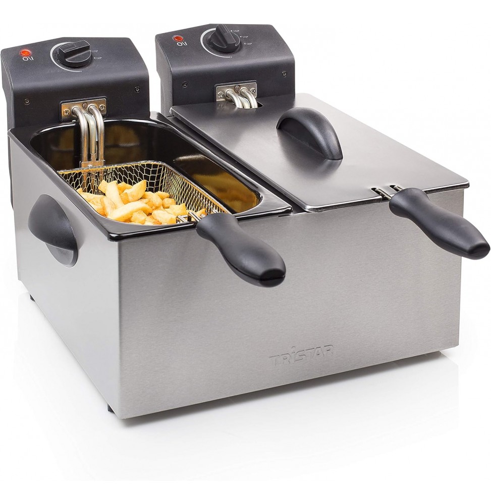 Tristar Fr-6937 Friggitrice Ad Olio 6 Litri In Acciaio Inossidabile 3600 Watt