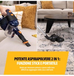 Tristar Scopa Elettrica 2 In 1 Con Filo 600w Multiciclone Hepa