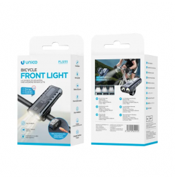 Unico Luce Bicicletta Monopattino Led Ricaricabile Con Powerbank Faro Fanale Usb