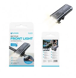 Unico Luce Bicicletta Monopattino Led Ricaricabile Con Powerbank Faro Fanale Usb