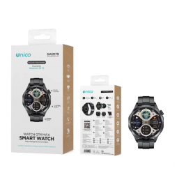 Unico Smartwatch Militare Sport Display HD 1.43" Chiamate Cardio Bluetooth 5.1 Nero
