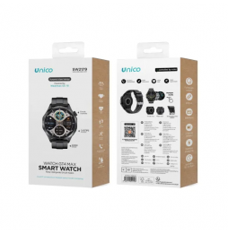 Unico Smartwatch Militare Sport Display HD 1.43" Chiamate Cardio Bluetooth 5.1 Nero