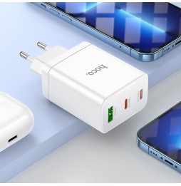 Hoco N33 Caricatore Muro 35w Dual Usb C Usb A Pd Qc Pps Pro