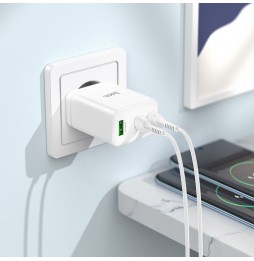 Hoco N33 Caricatore Muro 35w Dual Usb C Usb A Pd Qc Pps Pro