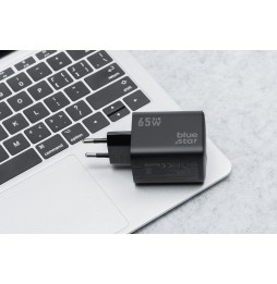 BLUE STAR CARICATORE RAPIDO UNIVERSALE  65W GaN 2 USB C + USB A QC4.0 PD 4A