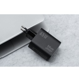 BLUE STAR CARICATORE RAPIDO UNIVERSALE  65W GaN 2 USB C + USB A QC4.0 PD 4A