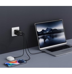 BLUE STAR CARICATORE RAPIDO UNIVERSALE  65W GaN 2 USB C + USB A QC4.0 PD 4A