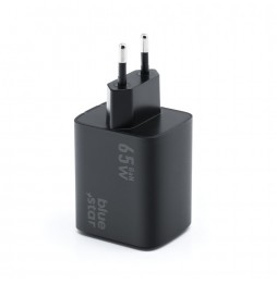 BLUE STAR CARICATORE RAPIDO UNIVERSALE  65W GaN 2 USB C + USB A QC4.0 PD 4A