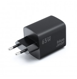 BLUE STAR CARICATORE RAPIDO UNIVERSALE  65W GaN 2 USB C + USB A QC4.0 PD 4A