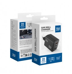 BLUE STAR CARICATORE RAPIDO UNIVERSALE  65W GaN 2 USB C + USB A QC4.0 PD 4A