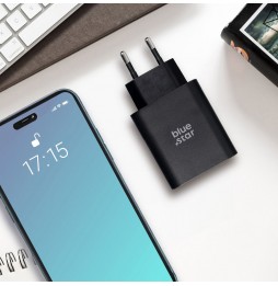 BLUE STAR CARICATORE RAPIDO UNIVERSALE 25WATT PD USB C + USB A QC4.0 3A TFB-TC