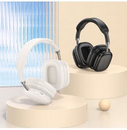 Hoco Cuffie Wireless W52 Argento Bluetooth 5.4 46 Ore Musica Pieghevoli