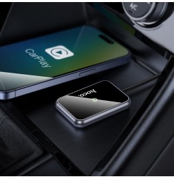 Hoco  Adattatore CarPlay Wireless Hoco HU1 Nero USB A / USB C