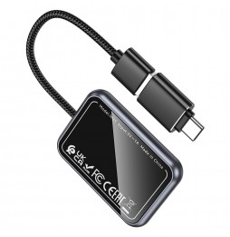 Hoco  Adattatore CarPlay Wireless Hoco HU1 Nero USB A / USB C