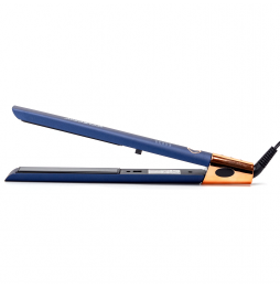 Aigostar Piastra Per Capelli 2 In 1 Lisciante E Arricciante 55W Blu-Oro 5 Livelli