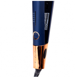 Aigostar Piastra Per Capelli 2 In 1 Lisciante E Arricciante 55W Blu-Oro 5 Livelli