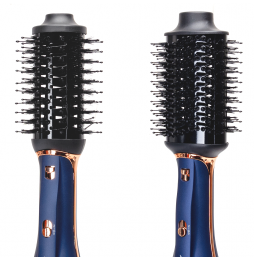 Aigostar Kit Spazzole Aria Calda 1200W 3in1 Styling Professionale Blu Oro 3 Pezzi