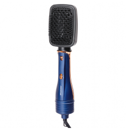 Aigostar Kit Spazzole Aria Calda 1200W 3in1 Styling Professionale Blu Oro 3 Pezzi