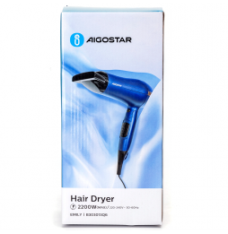 Aigostar Asciugacapelli Viaggio Emily 2200W Flusso 15m/s Lisci Mossi