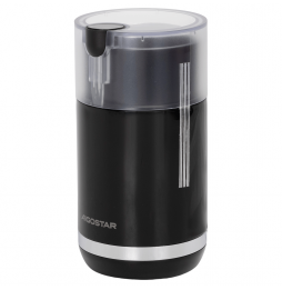 Aigostar Macinacaffè Elettrico 150W Lame Inox 70g Nero Trasparente Compatto