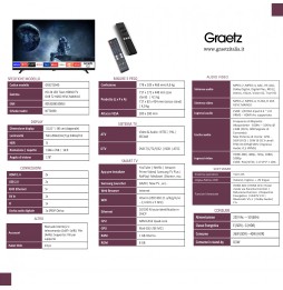 Graetz TV 32″ Smart GR32T2940 2K HD HDR10 Tizen By Samsung