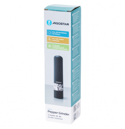 Aaigostar Macina Pepe e sale Elettrico a Batteria Pulsante One Touch Luce Led