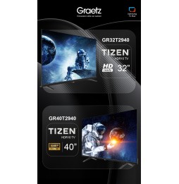 Graetz TV 40″ Smart GR40T2940 2K FULL HD HDR10 Tizen By Samsung